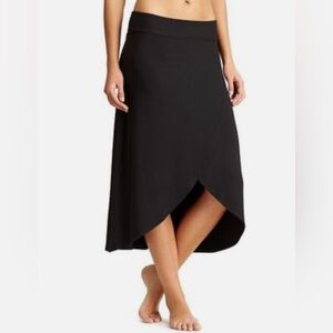 ATHLETA Black Ribbon Skirt Size Medium
